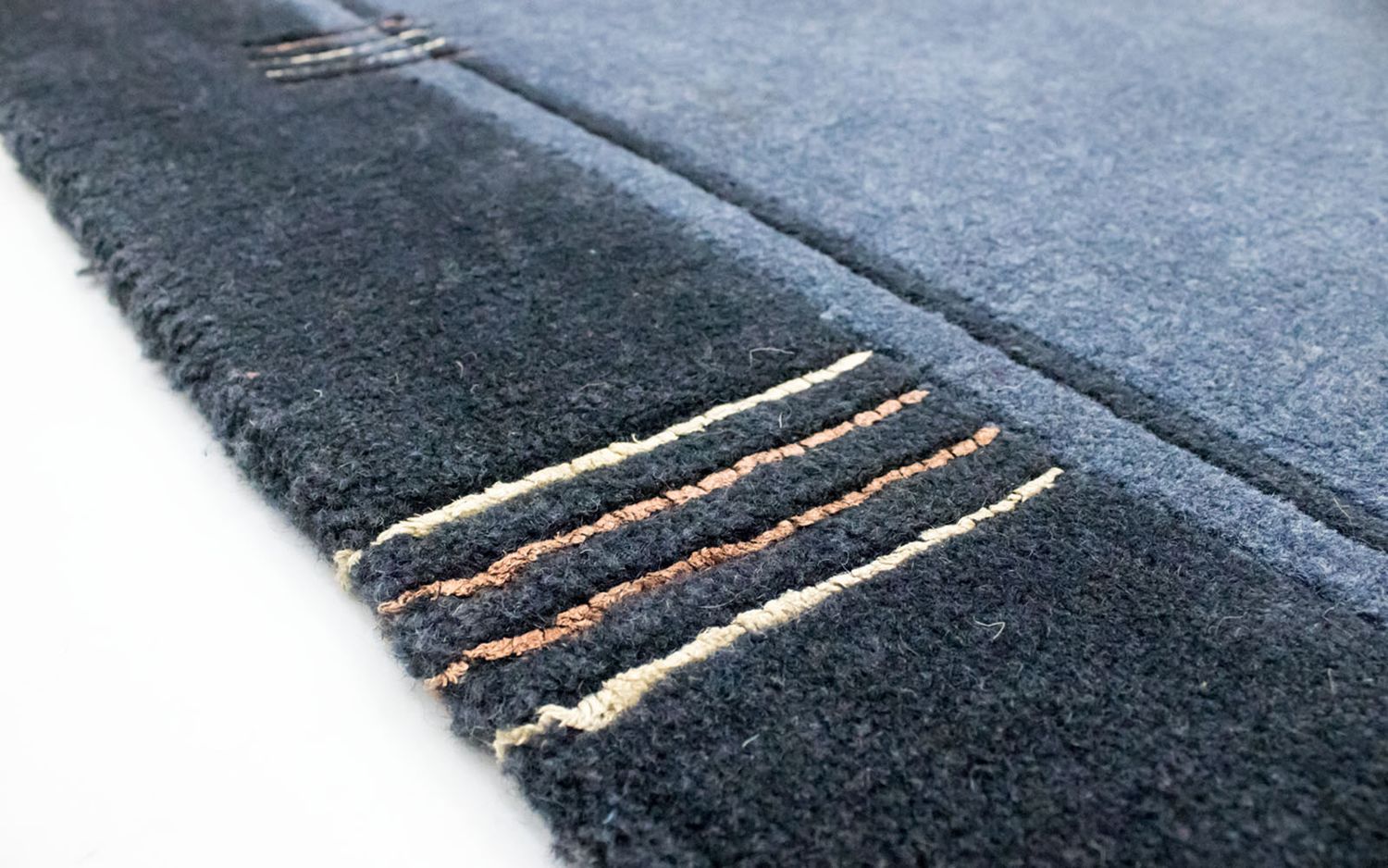 Tapis Népalais - 234 x 170 cm - bleu clair