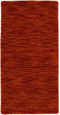 Tapis en laine - 112 x 60 cm - rouille