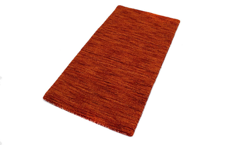 Tapis en laine - 112 x 60 cm - rouille