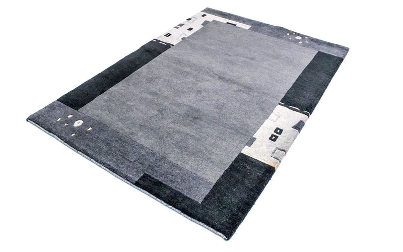 Tapis Népalais - 180 x 124 cm - argent