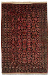 Tapis afghan - Boukhara - 191 x 123 cm - rouge clair
