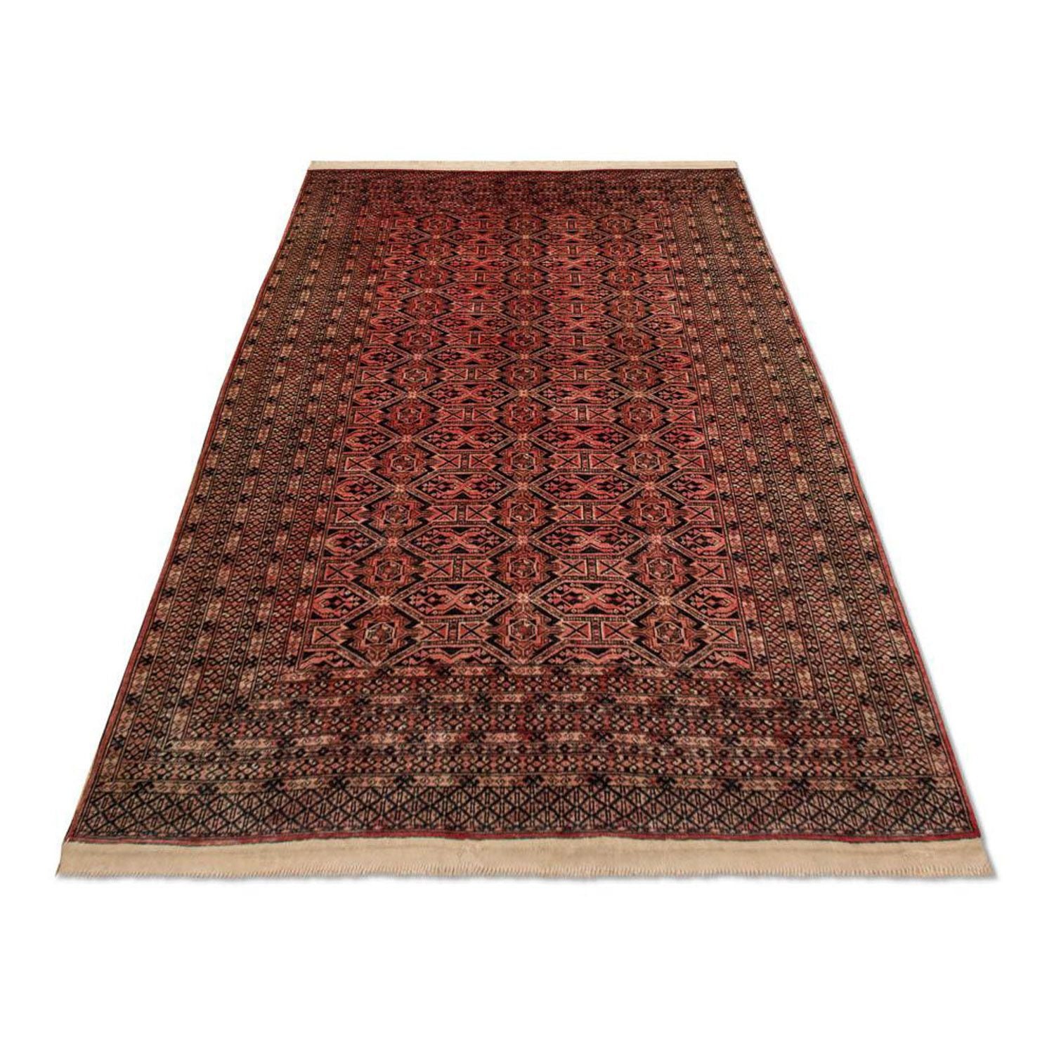 Tapis afghan - Boukhara - 191 x 123 cm - rouge clair