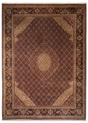 Tapis persan - Tabriz - Royal - 353 x 252 cm - bleu foncé