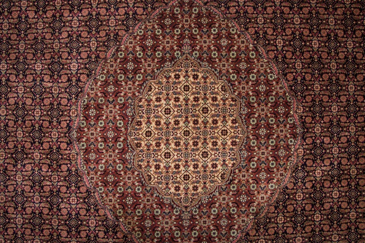 Tapis persan - Tabriz - Royal - 353 x 252 cm - bleu foncé