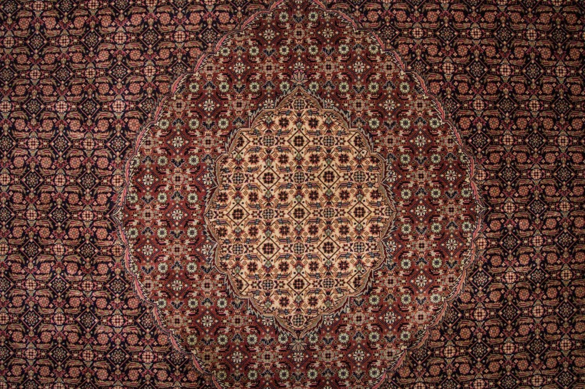 Tapis persan - Tabriz - Royal - 353 x 252 cm - bleu foncé