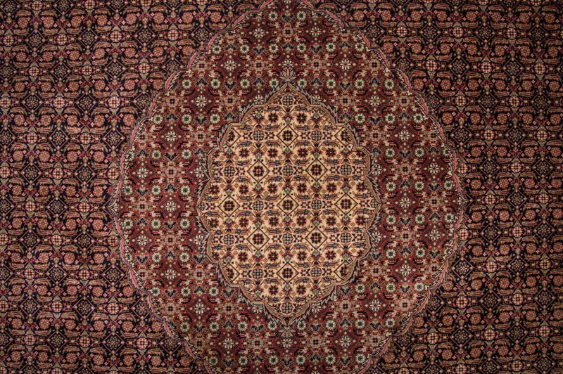 Tapis persan - Tabriz - Royal - 353 x 252 cm - bleu foncé