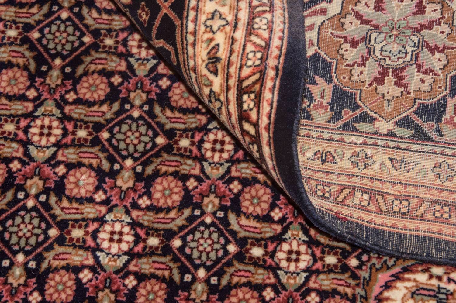 Tapis persan - Tabriz - Royal - 353 x 252 cm - bleu foncé