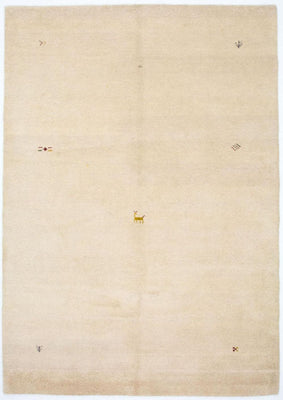 Tapis Gabbeh - Indus - 246 x 170 cm - beige