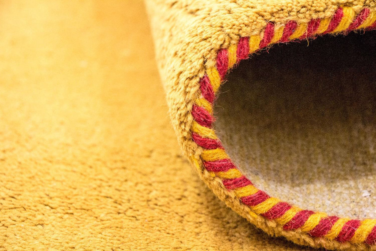 Tapis Gabbeh - Indus - 202 x 141 cm - or