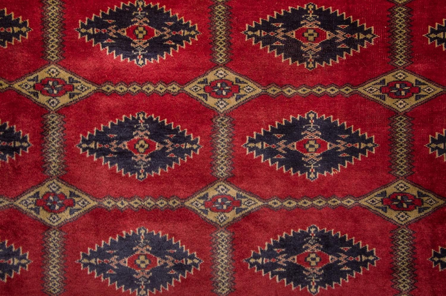 Tapis afghan - Boukhara - 292 x 188 cm - rouge