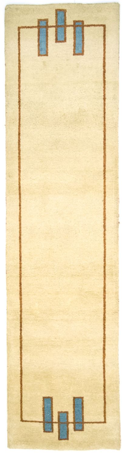Tapis de couloir Tapis Gabbeh - Indus - 298 x 80 cm - beige