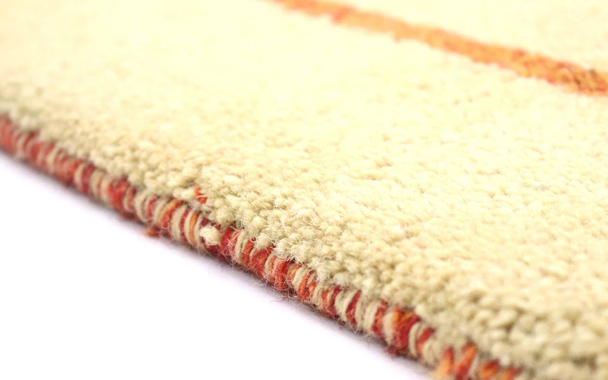 Tapis de couloir Tapis Gabbeh - Indus - 298 x 80 cm - beige