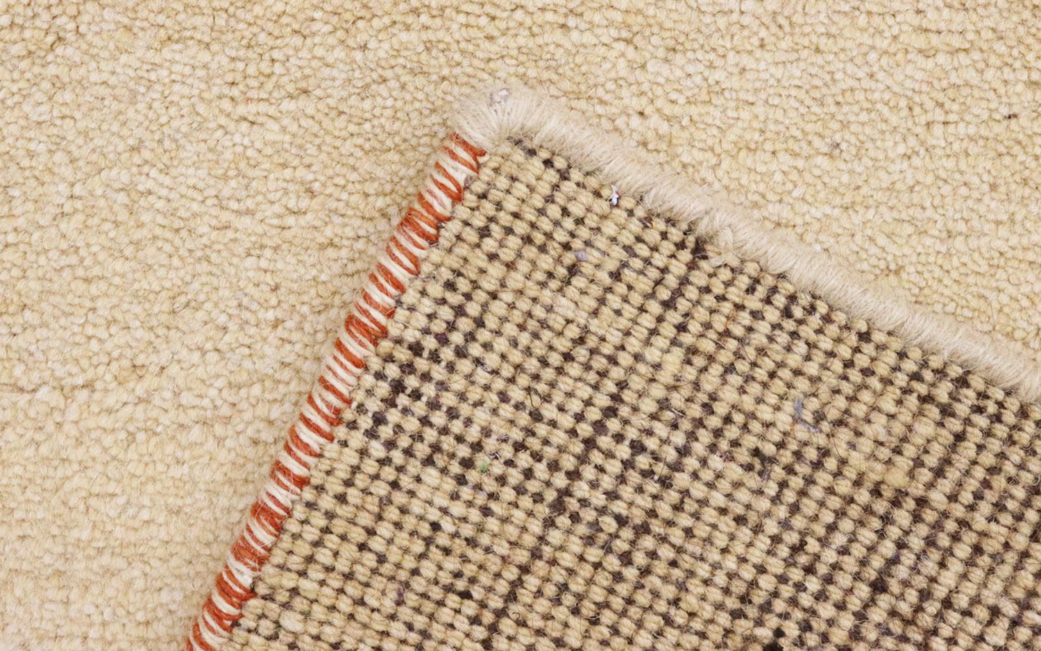Tapis de couloir Tapis Gabbeh - Indus - 294 x 80 cm - beige