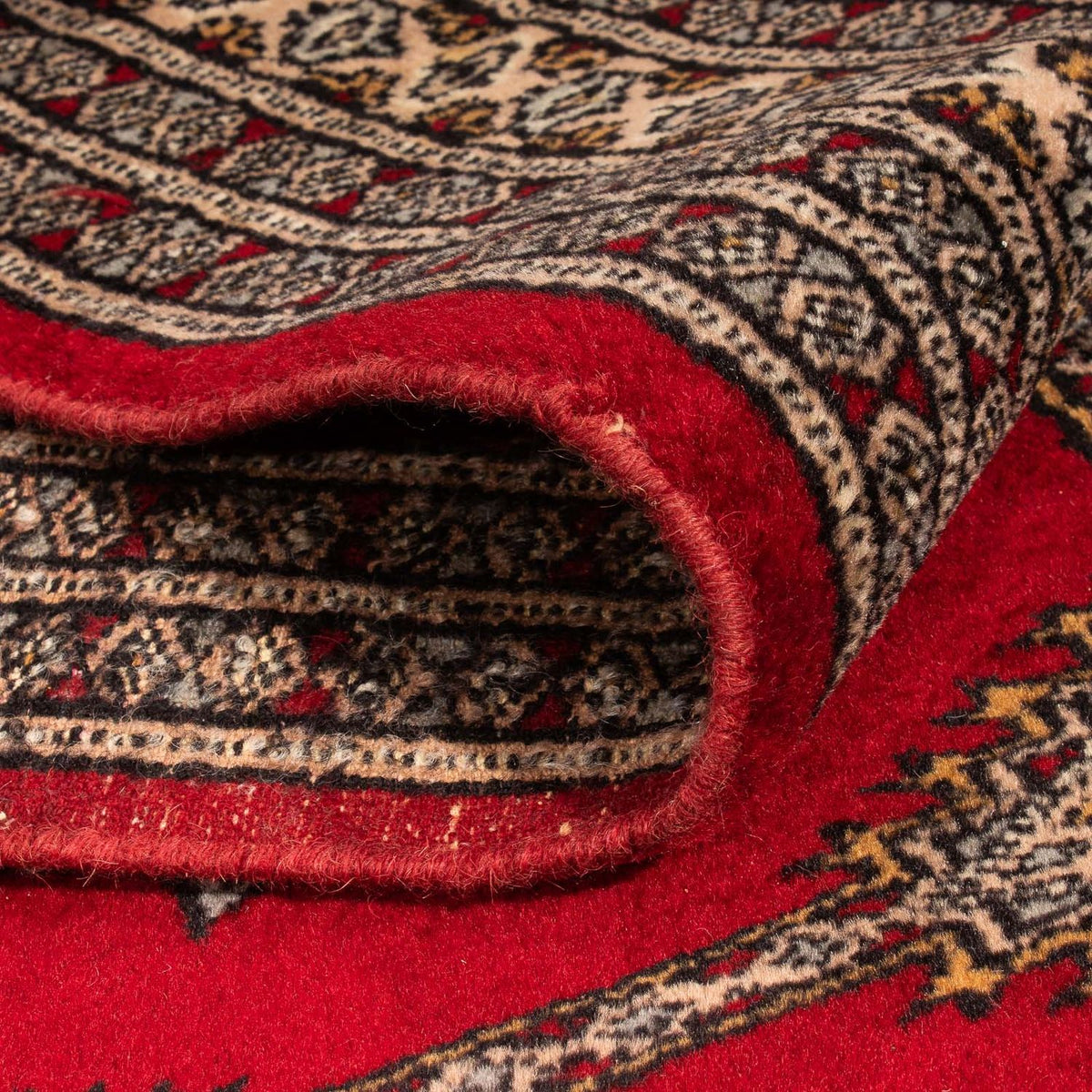 Tapis de couloir Tapis Pakistani - 247 x 83 cm - rouge foncé