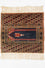 Tapis afghan - Boukhara carré  - 47 x 44 cm - bleu