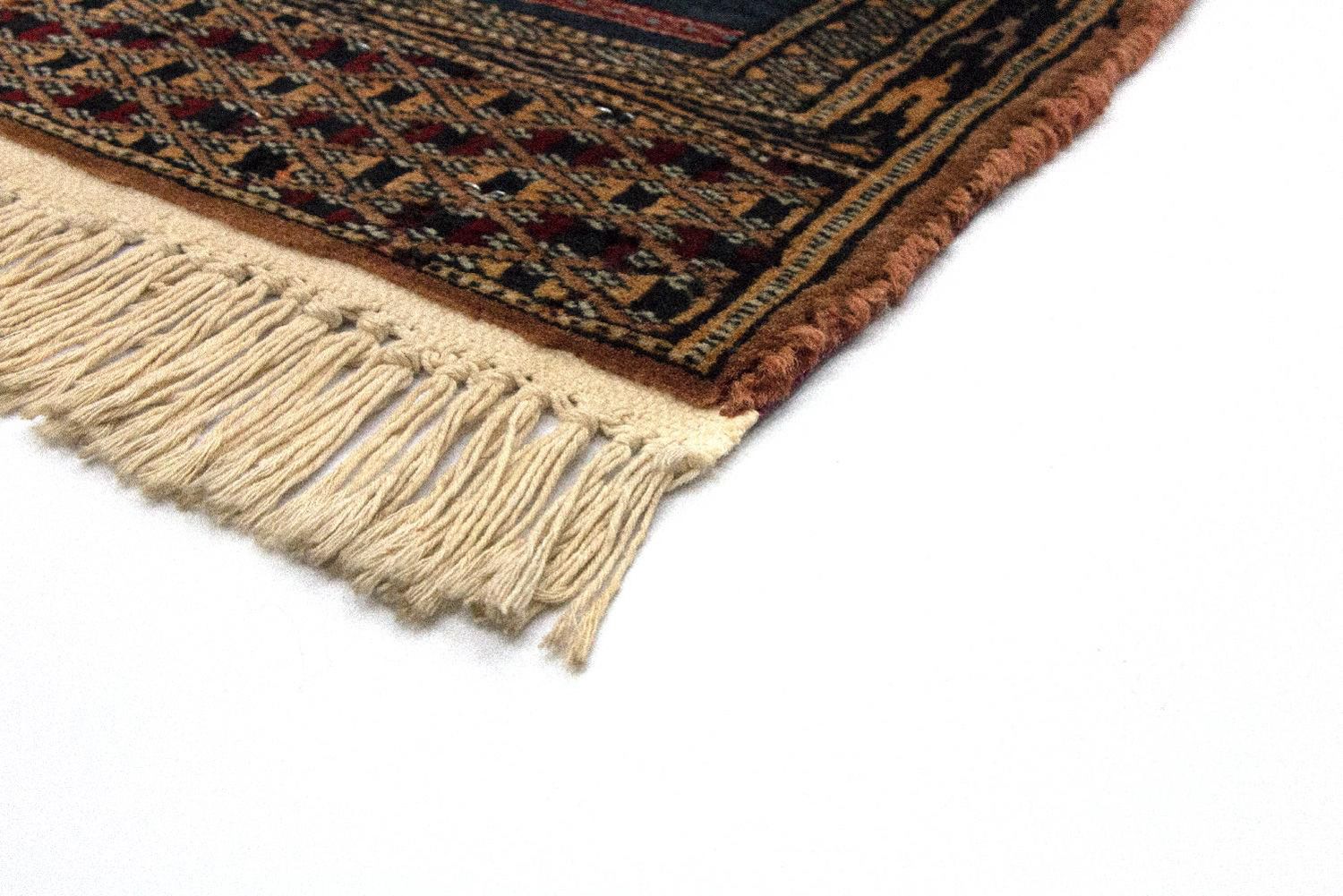 Tapis afghan - Boukhara carré  - 47 x 44 cm - bleu
