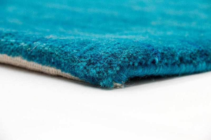 Tapis de couloir Tapis en laine - 180 x 107 cm - bleu