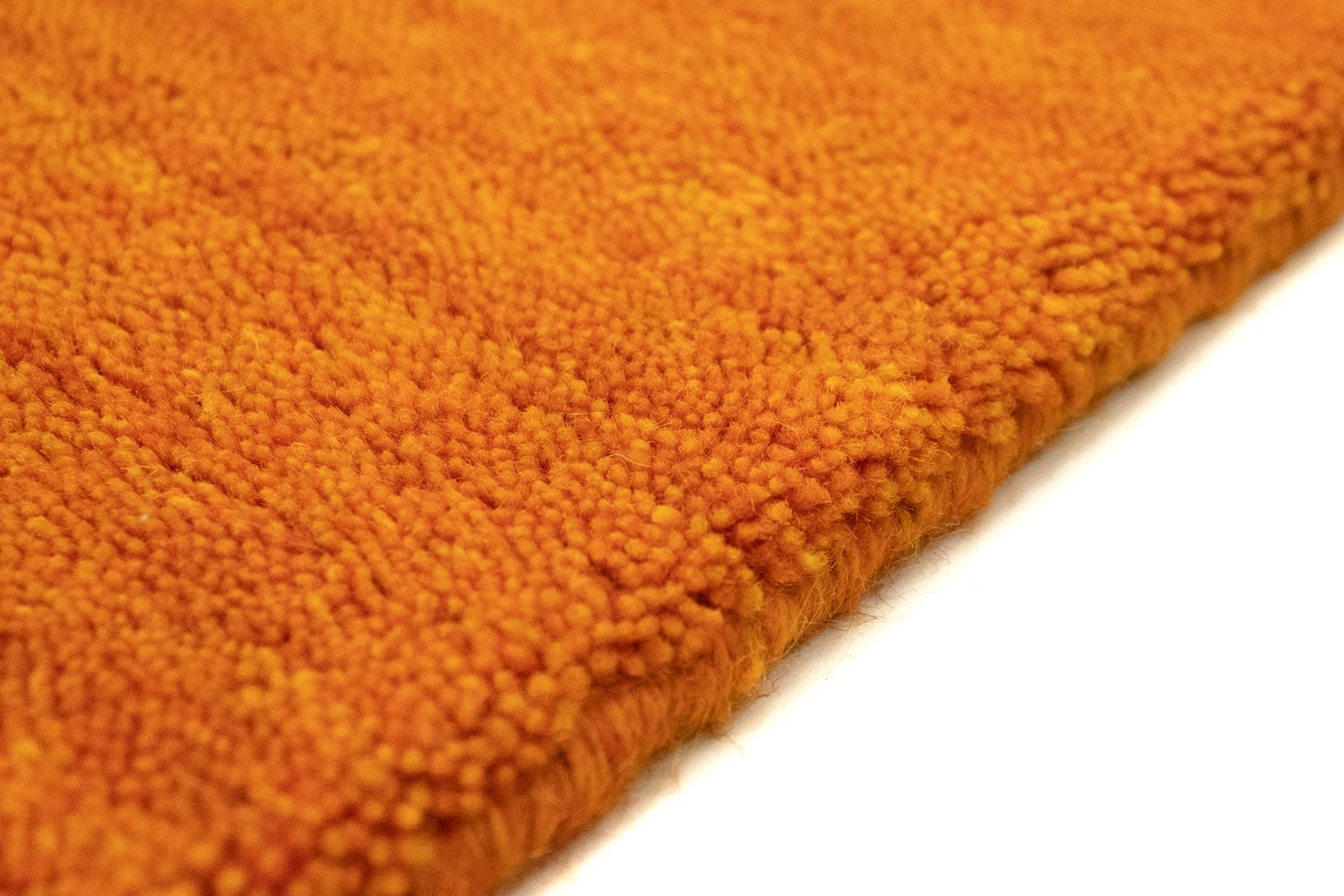 Tapis Gabbeh - Indus carré  - 200 x 200 cm - orange