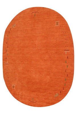 Tapis Gabbeh - Indus ronde  - 200 x 200 cm - orange