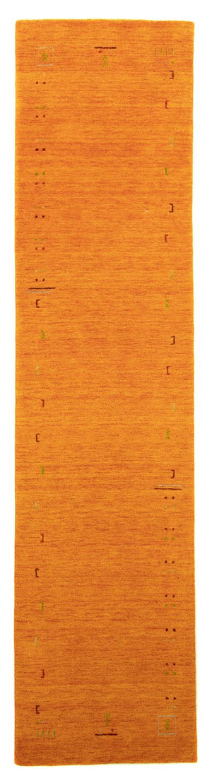 Tapis de couloir Tapis Gabbeh - Indus - 350 x 80 cm - orange