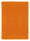 Tapis Loribaft tissé Tapis Tomas - Tapis en laine - Carré / Orange / 200 x 200 cm Carré