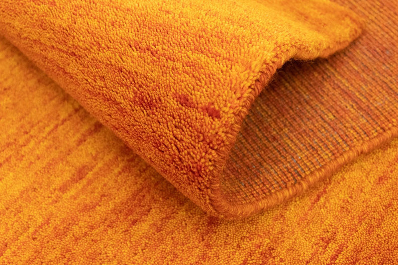 Tapis de couloir Tapis Gabbeh - Indus - 350 x 80 cm - orange