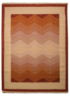 Tapis Kelim - Tendance - 200 x 140 cm - orange