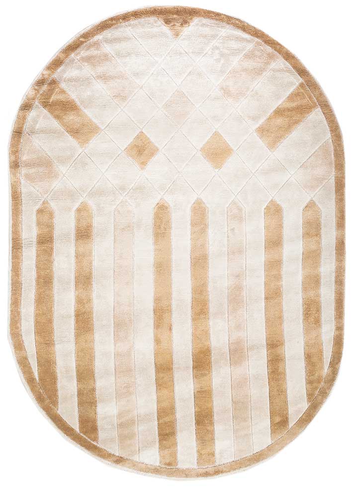 Tapis design ovale  - 270 x 180 cm - marron
