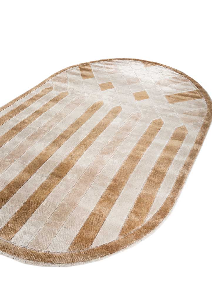 Tapis design ovale  - 270 x 180 cm - marron