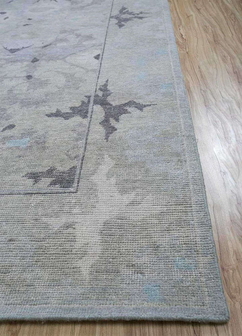 Tapis en laine - 360 x 270 cm - argent