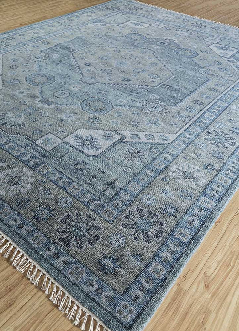 Tapis en laine - 300 x 200 cm - bleu foncé