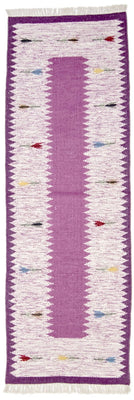 Tapis de couloir Tapis Kelim - Tendance - 250 x 80 cm - violet
