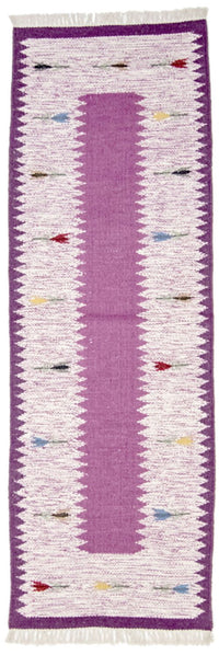 Tapis de couloir Tapis Kelim - Tendance - 250 x 80 cm - violet