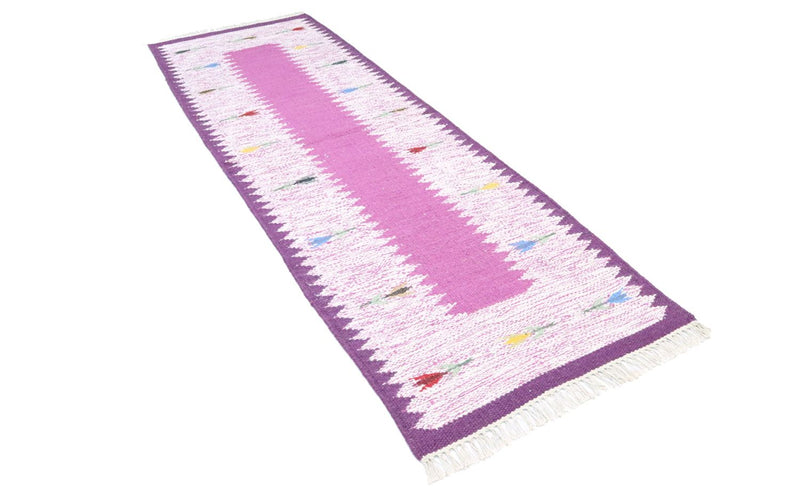 Tapis de couloir Tapis Kelim - Tendance - 250 x 80 cm - violet