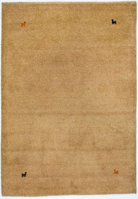 Tapis Gabbeh - Indus - 200 x 140 cm - marron