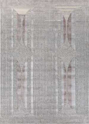 Tapis design - 270 x 180 cm - argent