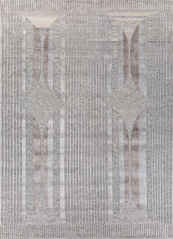 Tapis design - 270 x 180 cm - argent
