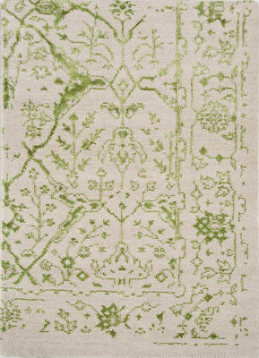 Tapis en laine - 120 x 73 cm - vert