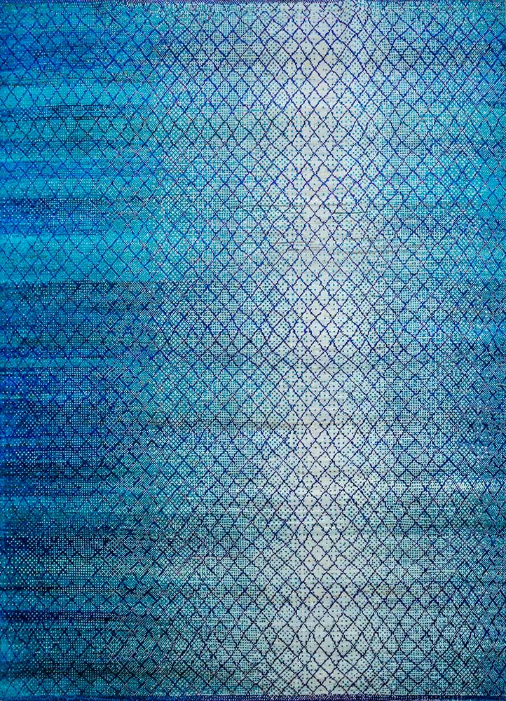Tapis en laine - 300 x 240 cm - bleu clair