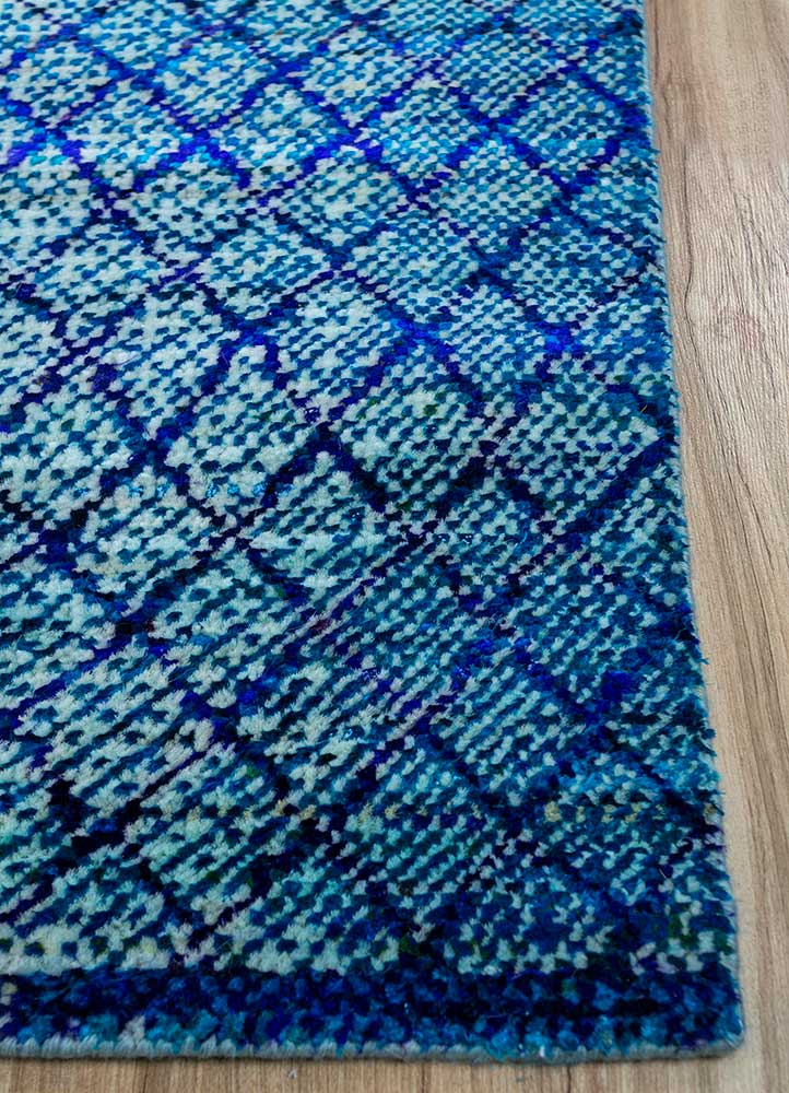 Tapis en laine - 300 x 240 cm - bleu clair