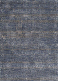 Tapis en laine - 150 x 90 cm - bleu foncé