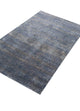 Tapis en laine - 150 x 90 cm - bleu foncé