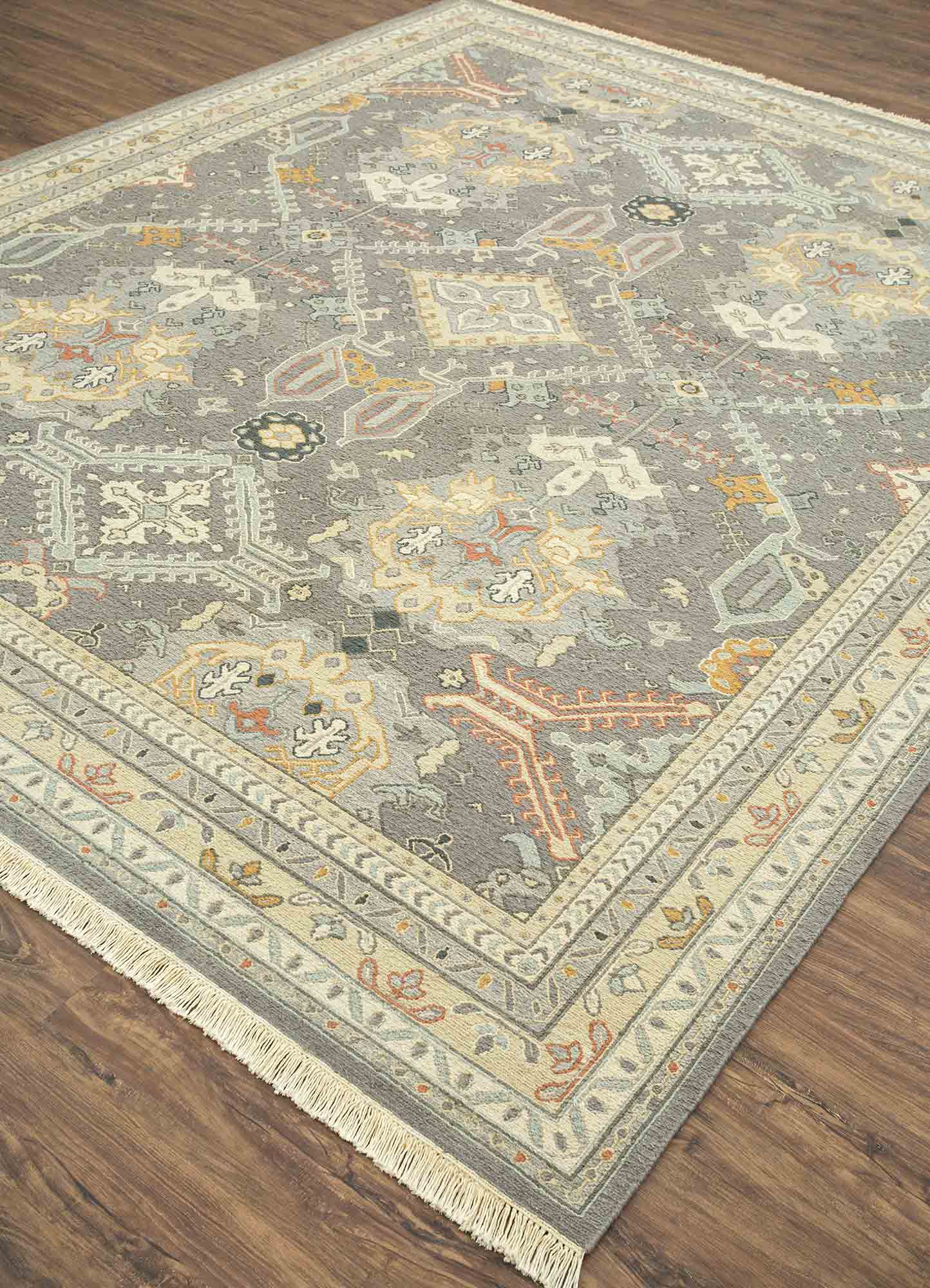 Tapis en laine - 90 x 60 cm - vert olive