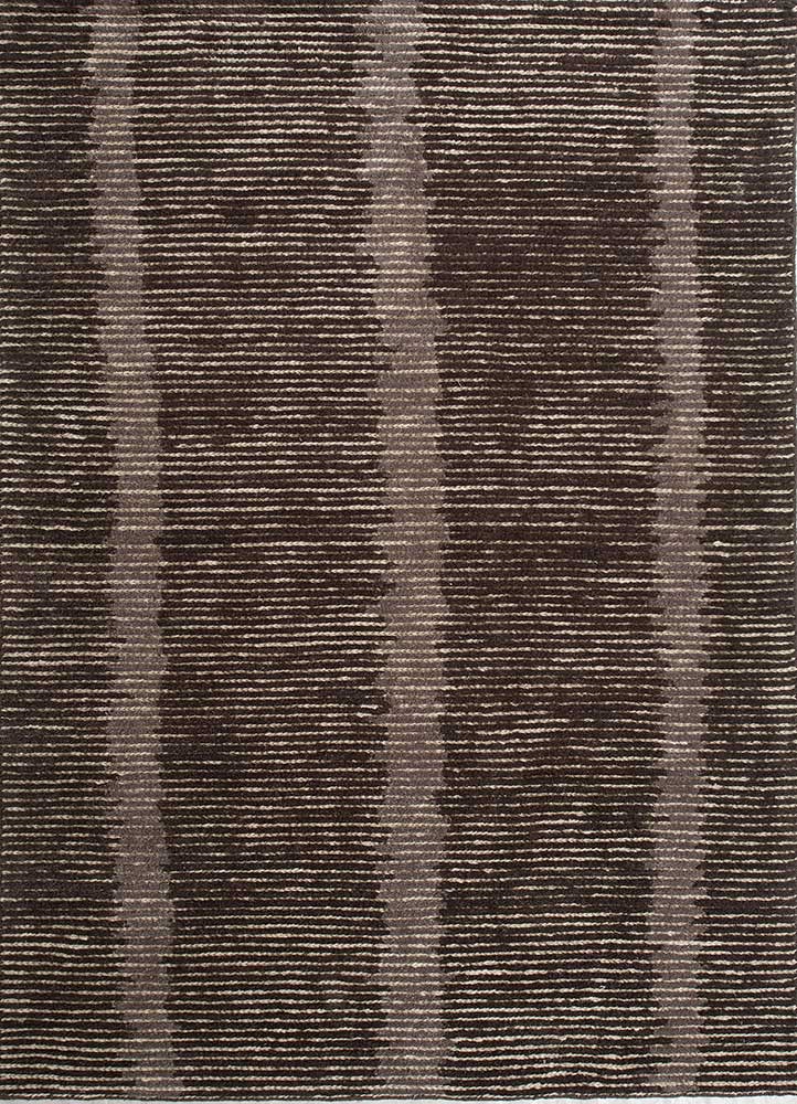 Tapis en laine - 255 x 150 cm - marron foncé
