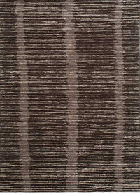 Tapis en laine - 255 x 150 cm - marron foncé