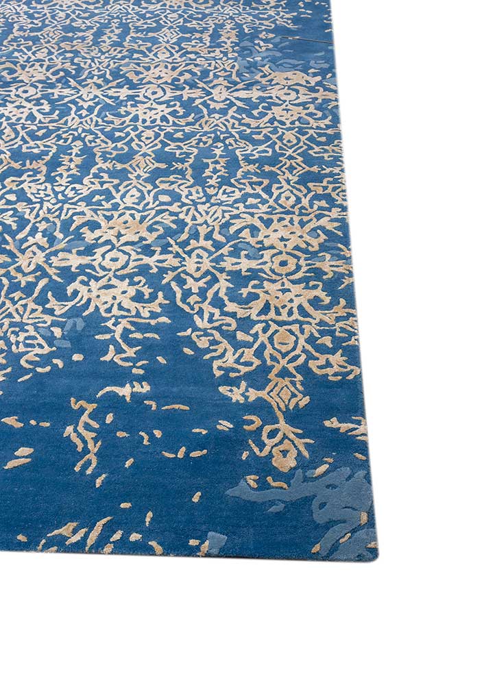 Tapis en laine - 465 x 375 cm - bleu