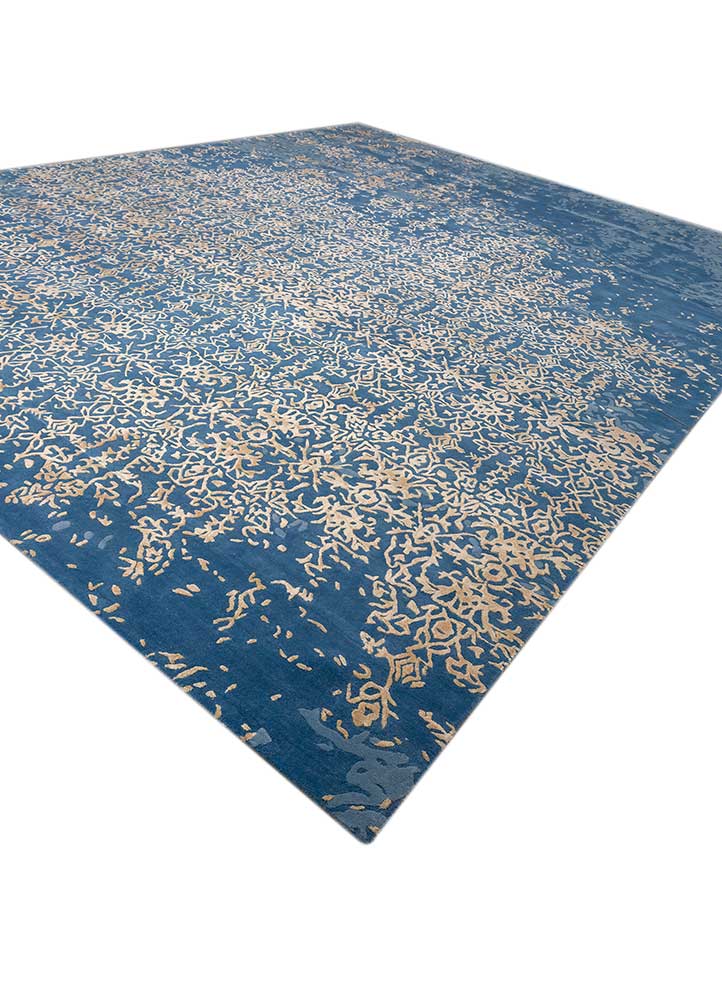 Tapis en laine - 465 x 375 cm - bleu