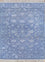 Tapis en laine - 150 x 75 cm - bleu de mer
