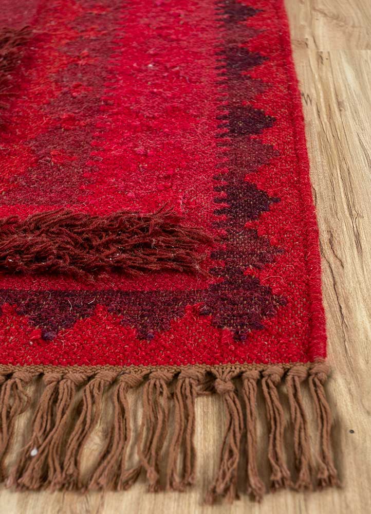 Tapis en laine - 225 x 150 cm - rouge