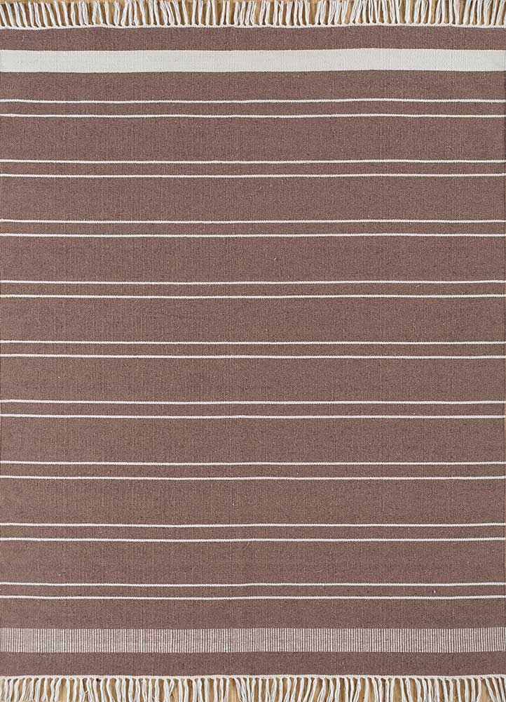 Tapis en laine - 225 x 150 cm - camel foncé